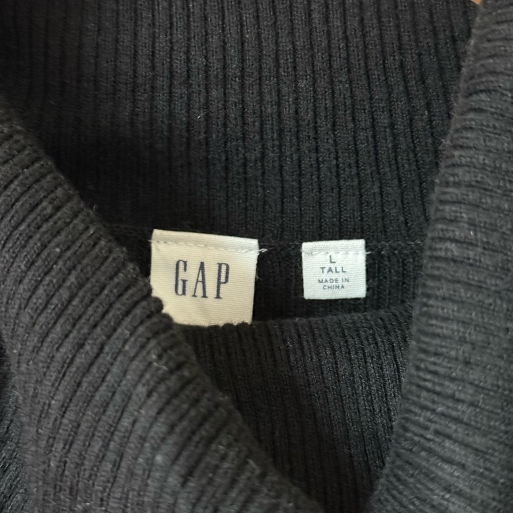 GAP Black Long Sleeve Turtleneck Dress XLTall. - Picture 3 of 3